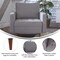 Flash Furniture Slate Gray Faux Linen Upholstered Tufted Chair IS-PC100-GY-GG - alternate 8